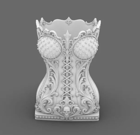 Corset Makeup Organiser & Brush Holder