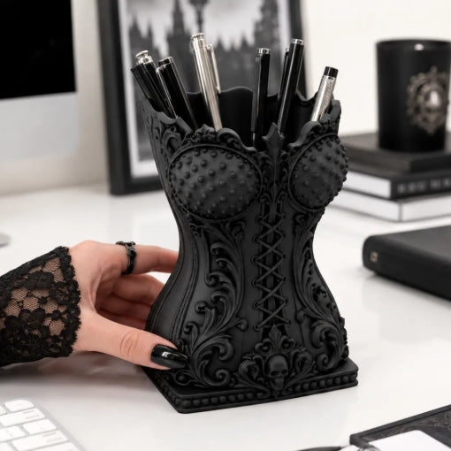 Corset Makeup Organiser & Brush Holder