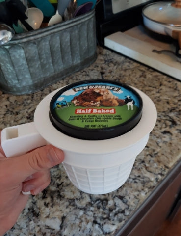 waffle like ice cream pint holder