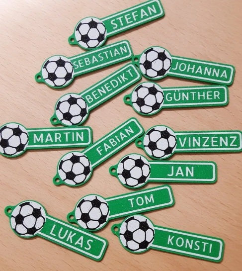 Keychain Soccer Ball with Customizable Name