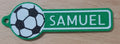 Keychain Soccer Ball with Customizable Name
