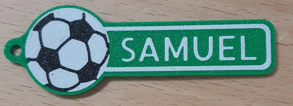 Keychain Soccer Ball with Customizable Name