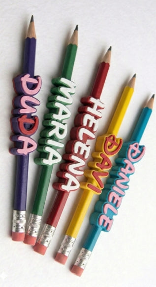 Princesses Custom 3D Pencil Name Tag